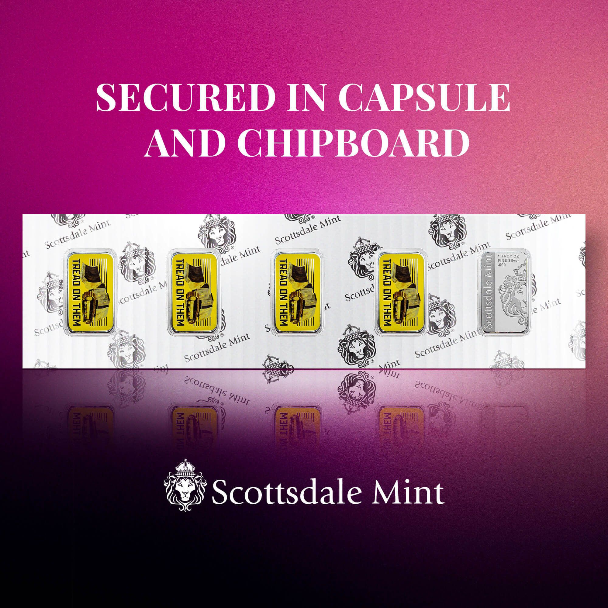 Scottsdale Tread on Them 1 Troy oz .999 Silver Color Bar