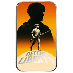 2025 Scottsdale Mint 4th Of July Americana 1 Troy Ounce 999 Fine Silver Color Bars 01 Defending Liberty
