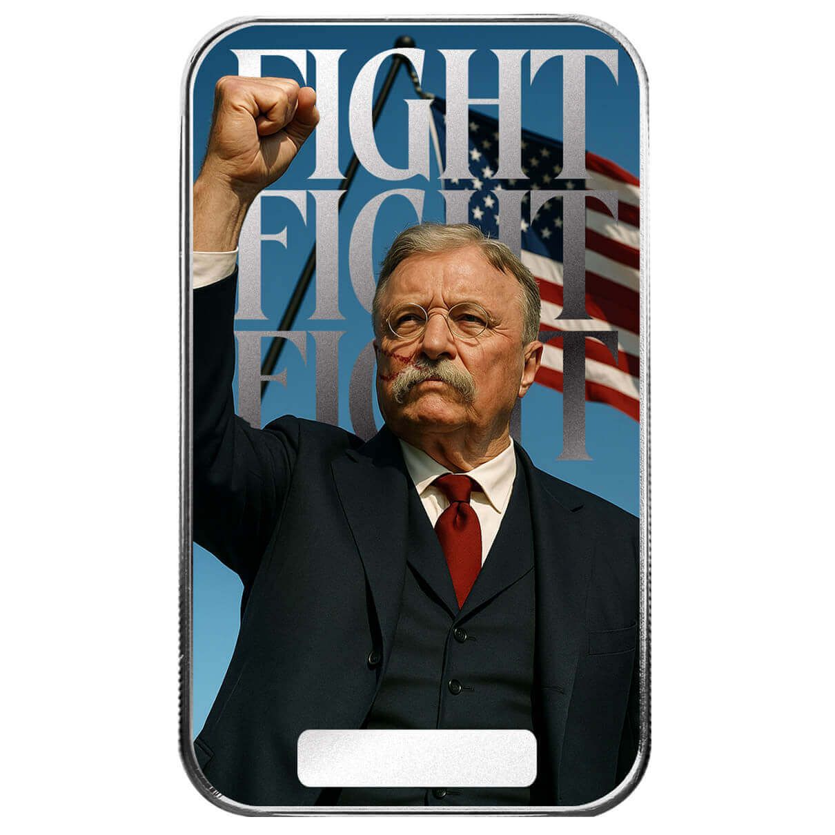 2025 Americana | Fight Fight Fight 1 Troy oz 999 Fine Silver Color Bar