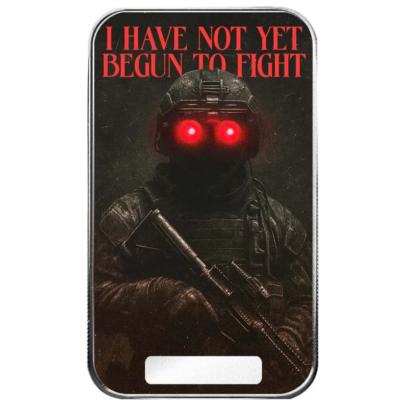 2025 Scottsdale Mint 4th Of July Americana 1 Troy Ounce 999 Fine Silver Color Bars 05 I Have Not Yet Begun To Fight