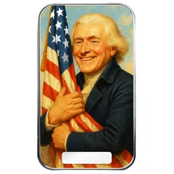 2025 Scottsdale Mint 4th Of July Americana 1 Troy Ounce 999 Fine Silver Color Bars Stars Stripes And Smikes 23