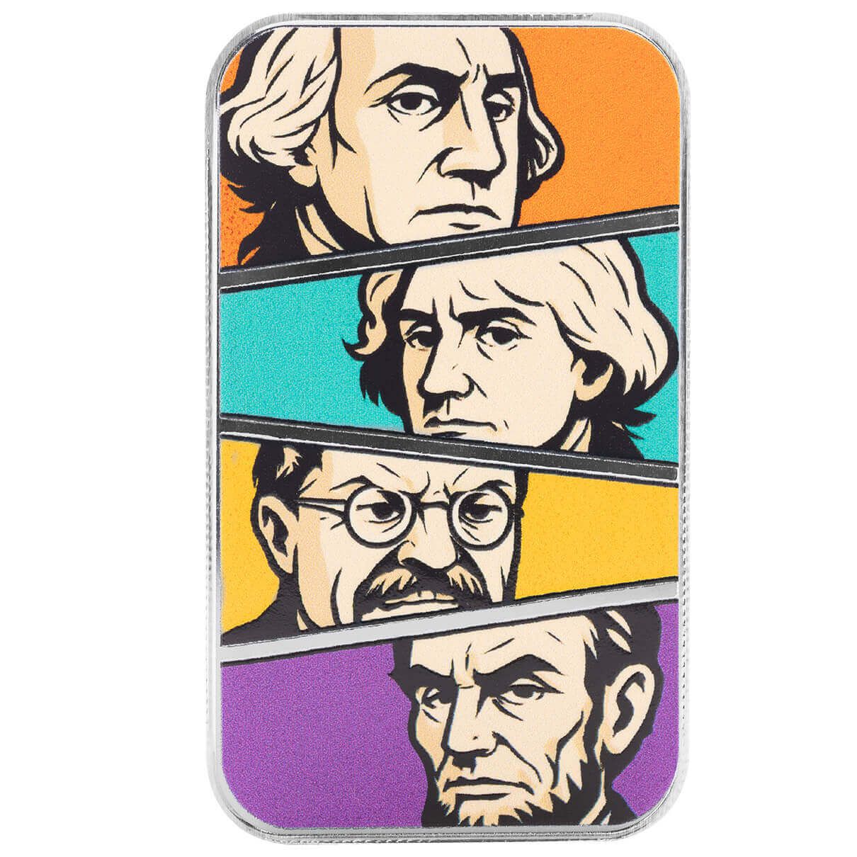 2025 Americana | Liberty League 1 Troy oz 999 Fine Silver Color Bar