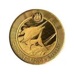 2025 Scottsdale Mint Cayman Islands Monetary Authority Blue Marlin Tenth Troy Ounce 9999 Fine Gold Proof Like Legal Tender Coin 01 1