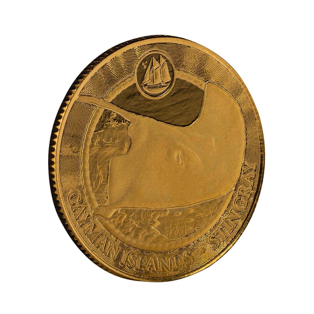 2025 Cayman Islands | Stingray 1/10th Troy oz 9999 Fine Gold