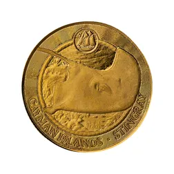 2025 Scottsdale Mint Cayman Islands Monetary Authority Stingray Tenth Troy Ounce 9999 Fine Gold Proof Like Legal Tender Coin 08