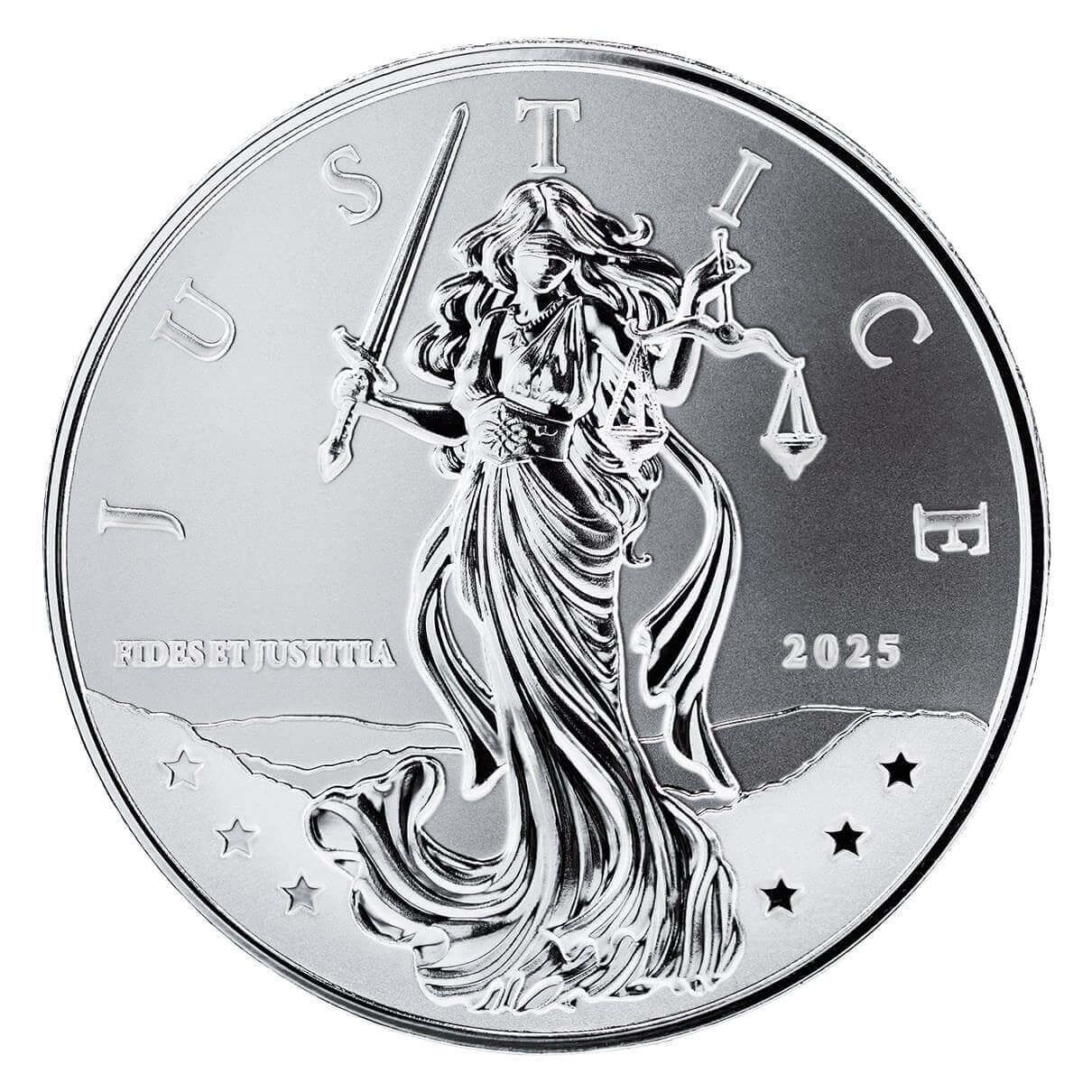 2025 Niue | Lady Justice 1 oz 999 Fine Silver Coin