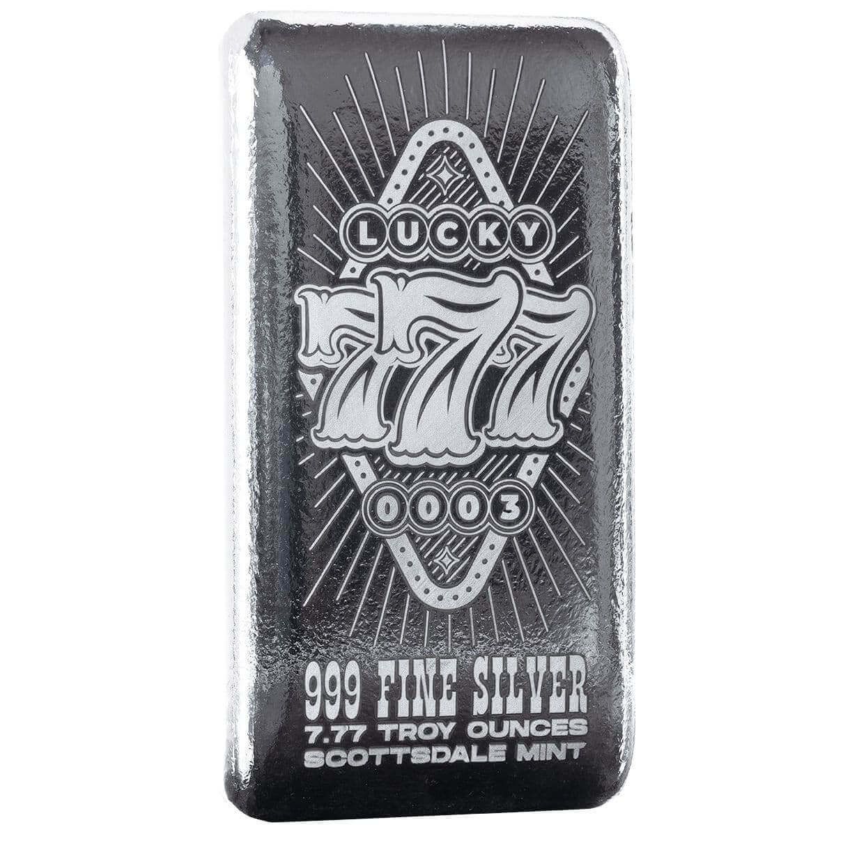2025 Lucky Sevens Series | 7.77 oz .999 Fine Silver Cast Bar
