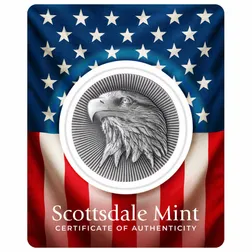 2025 Scottsdale Mint Eagle Stacker 1 Troy Ounce 999 Fine Silver Antique Finish Round 11