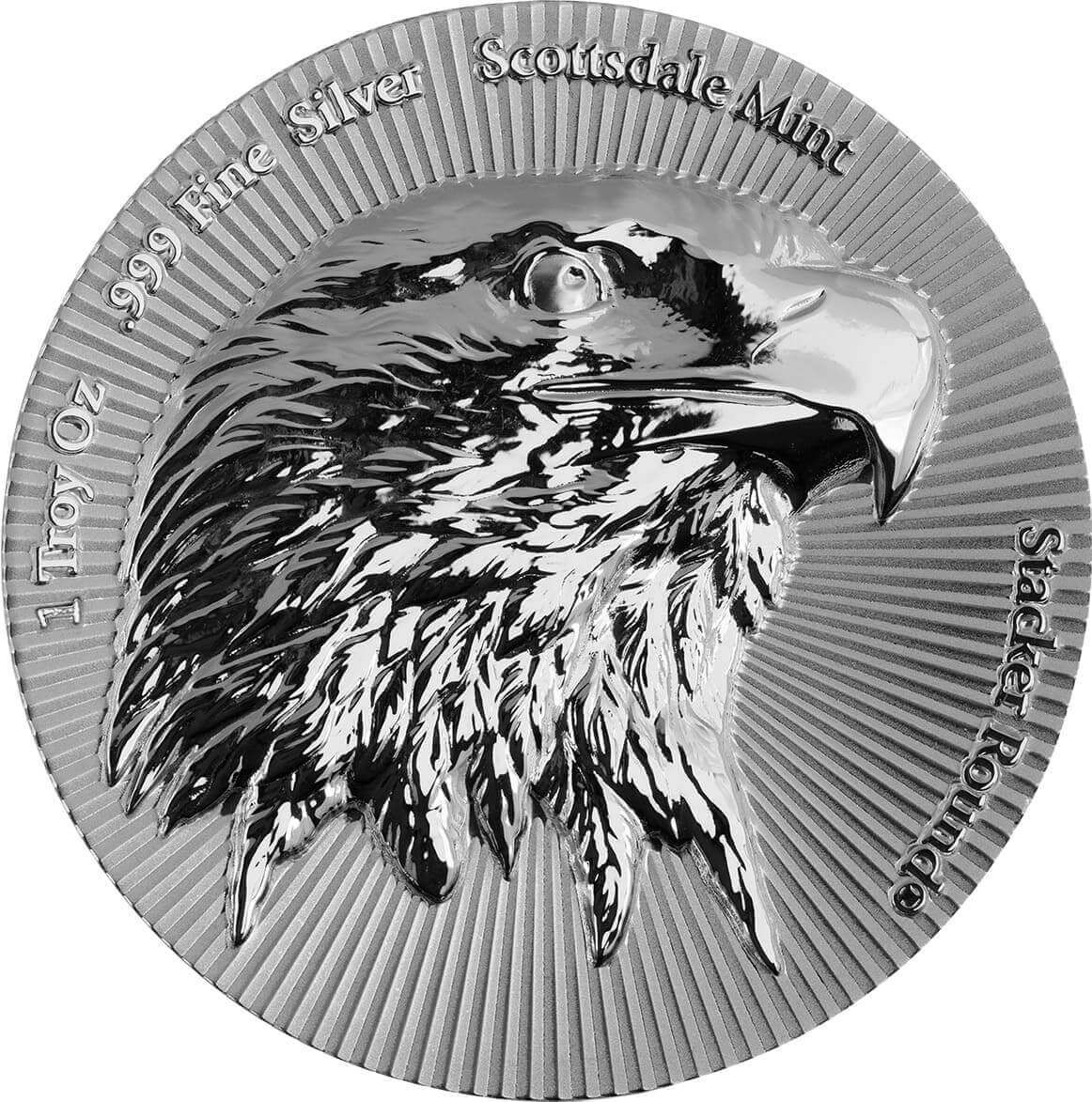 Scottsdale Eagle Stacker® 1 oz Silver Round | Scottsdale Mint