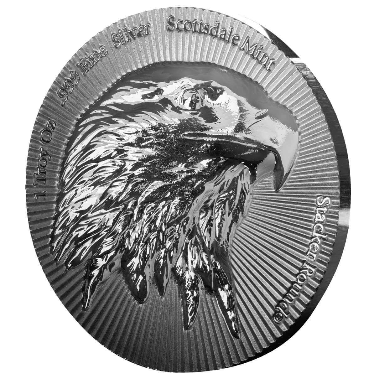 Scottsdale Eagle Stacker® 1 oz Silver Round | Scottsdale Mint