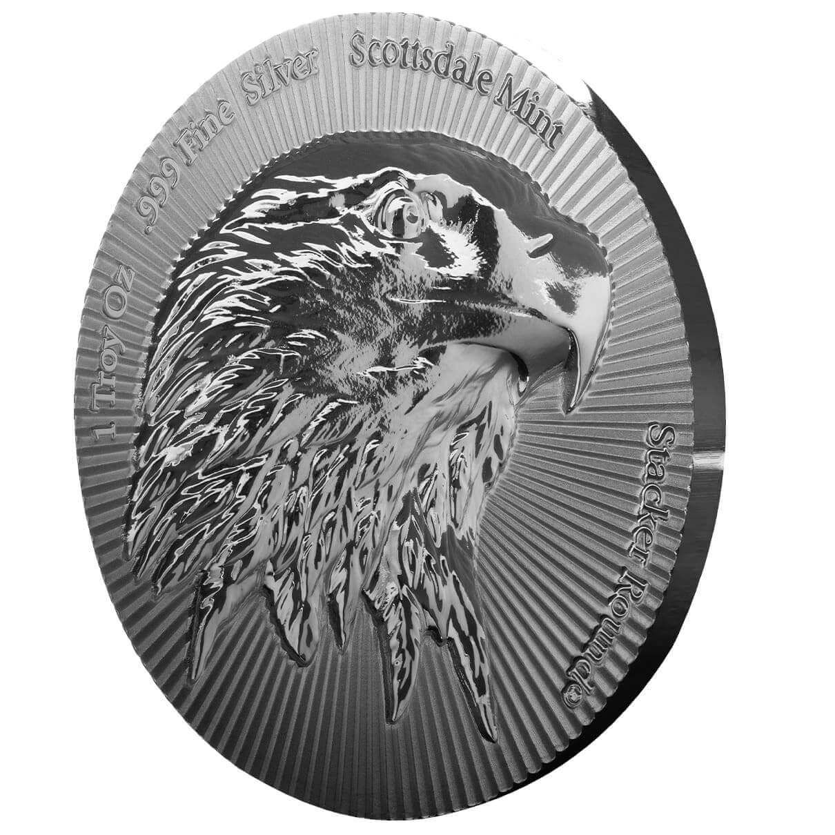 Stackable Silver Bars 2 Troy Ounce Scottsdale Stacker - .999 Fine Silver, Pure Silver Bullion Silver Round - Foto 2