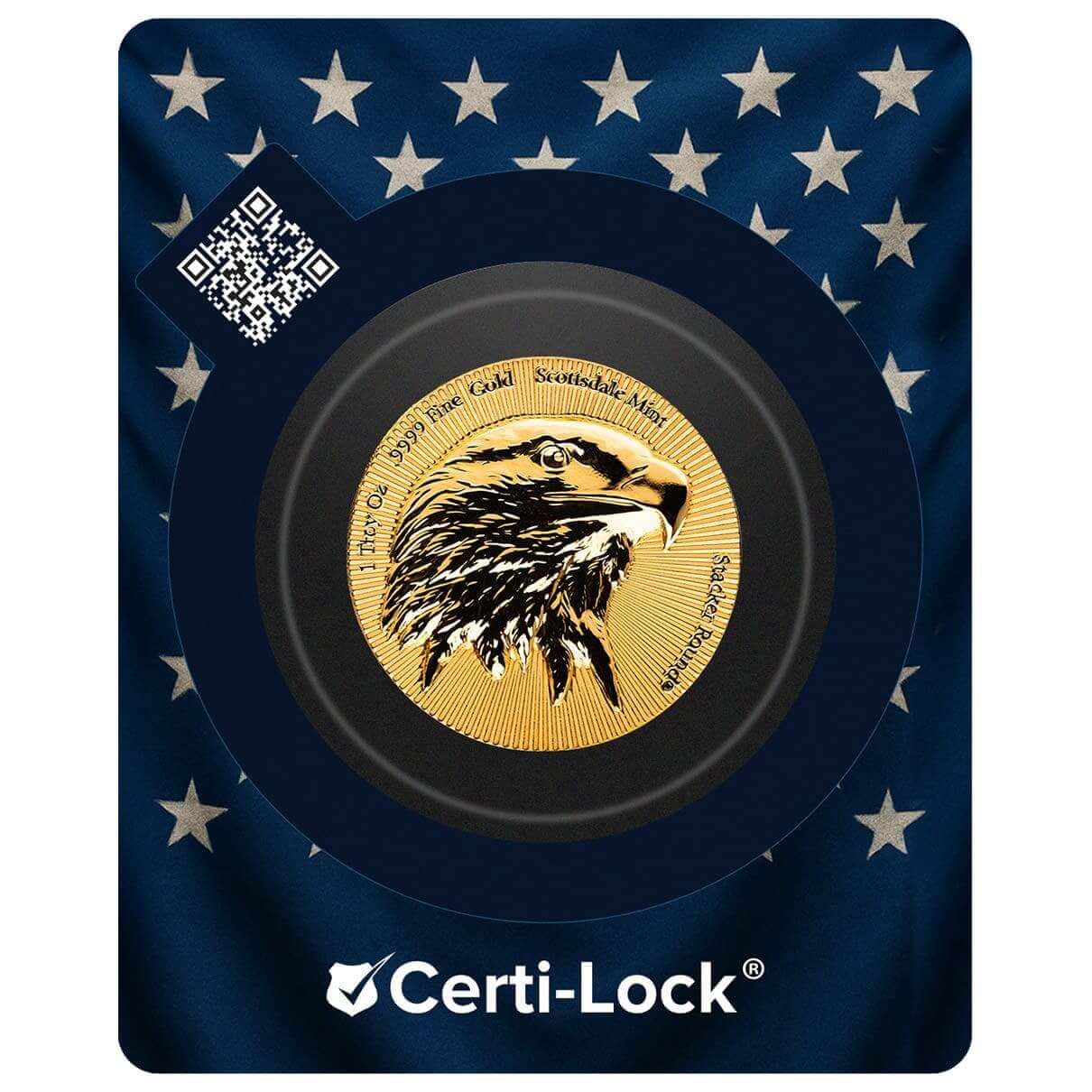 Scottsdale Eagle Stacker® 1 oz Gold Round | Scottsdale Mint