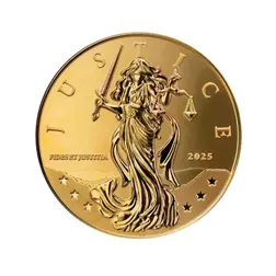 2025 Scottsdale Mint Gibraltar Lady Justice 1 Troy Ounce 9999 Fine Gold Proof Like Coin 01 2 Web