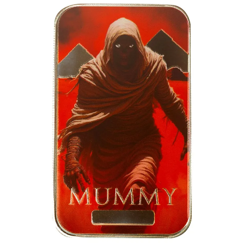 2024 Scottsdale Mint Halloween Monster Collection 1 Troy Ounce 999 Fine Silver Color Bar 09