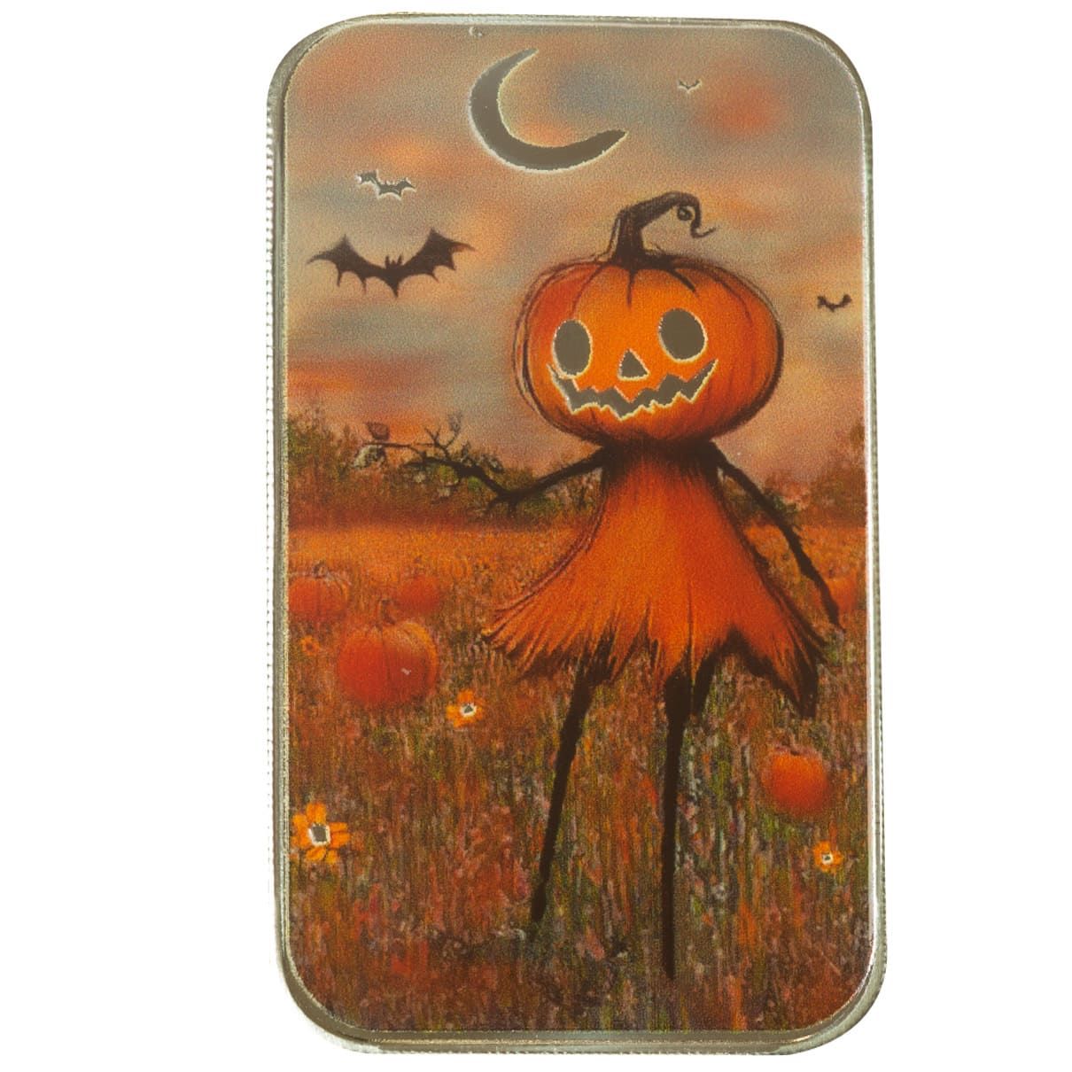 2024 Carving Time 1 oz Silver Halloween Color Bar