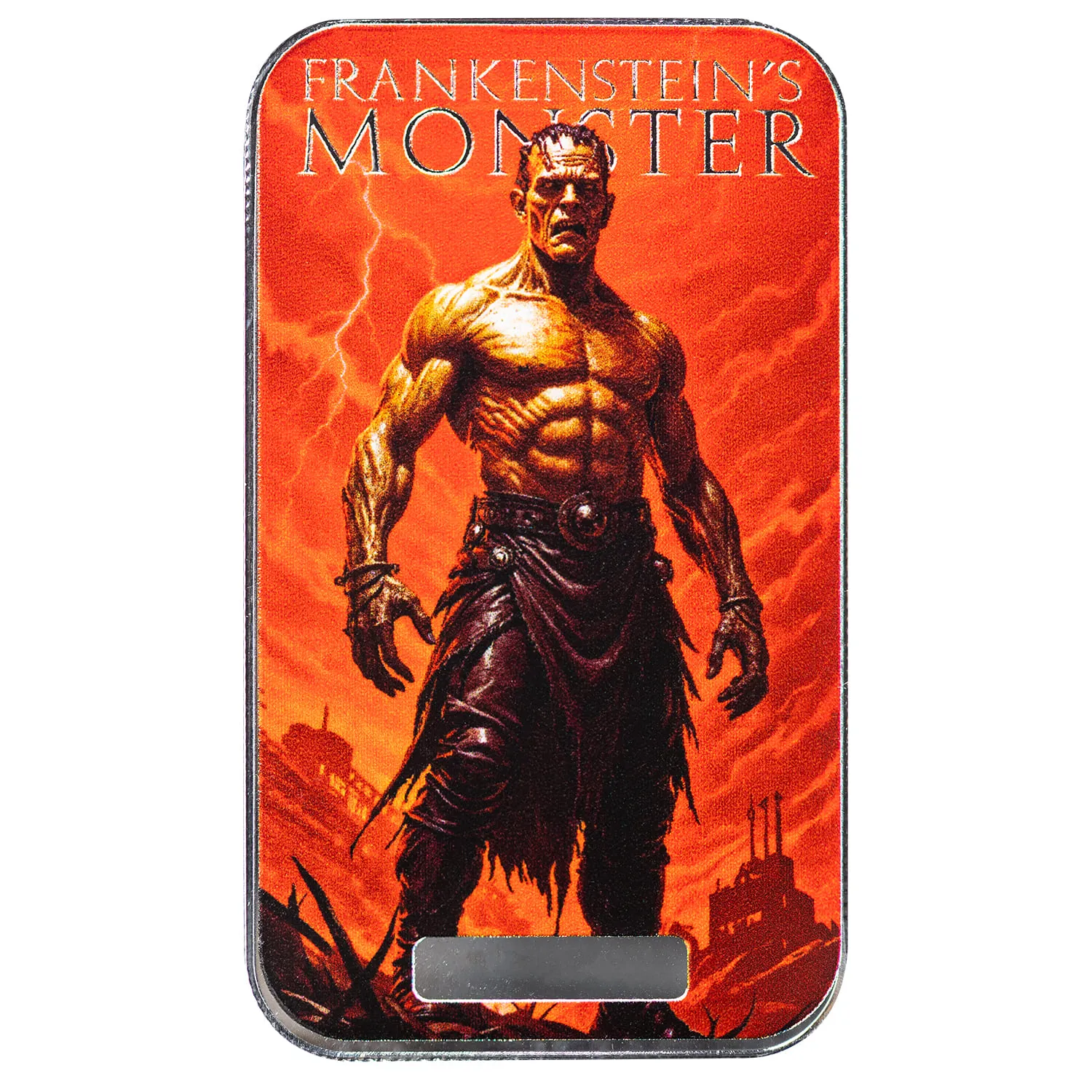 2025 Monster Collection | Frankenstein&amp;#8217;s Monster 1 oz 999 Fine Silver Colorized Bar