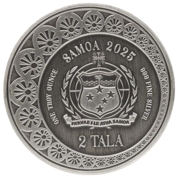 2025 Scottsdale Mint Samoa Mermaid 1 Troy Ounce 999 Fine Antique Color Proof Like Coin 05 1