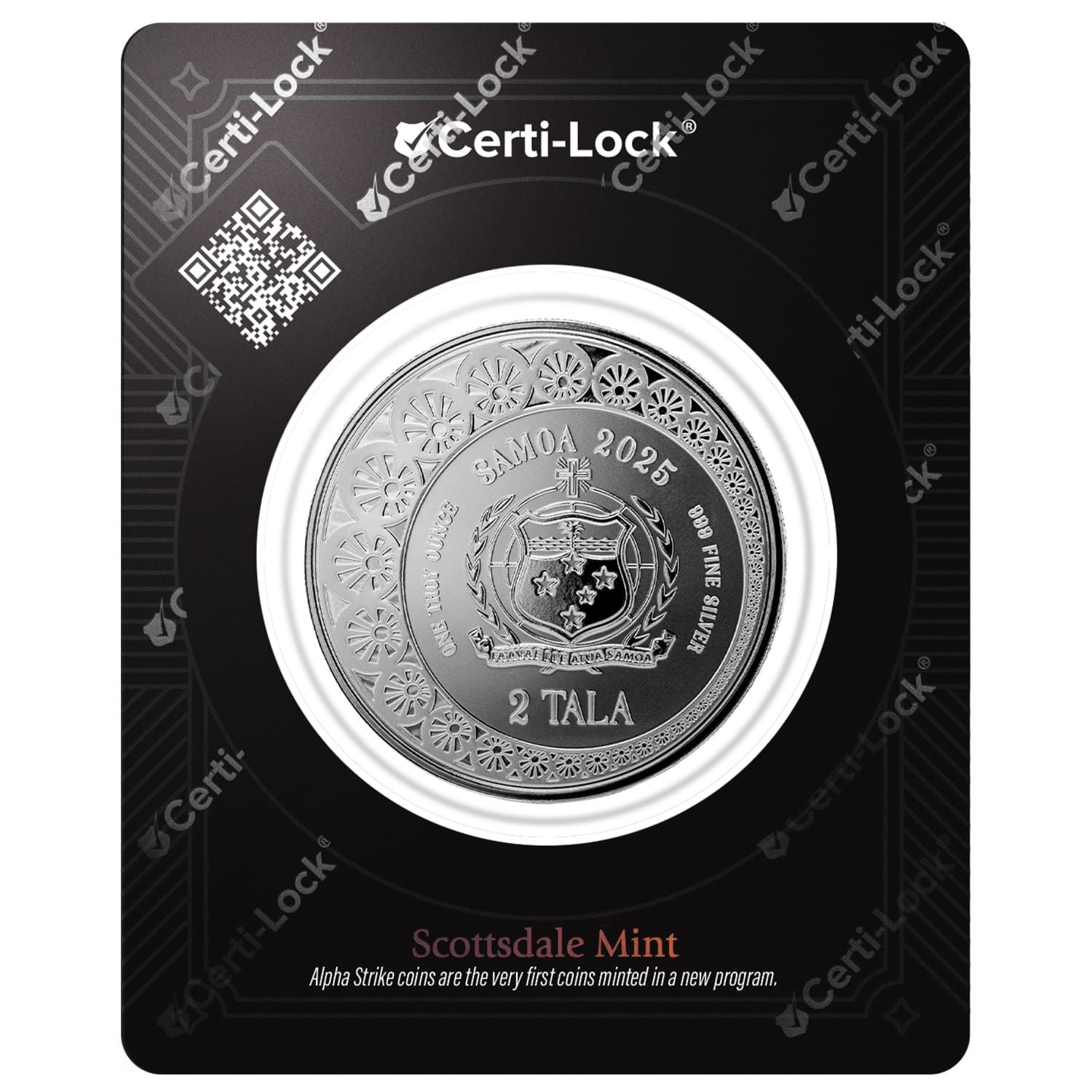 2025 Samoa | Mermaid & Pearl 1 oz 999 Fine Silver Coin Alpha