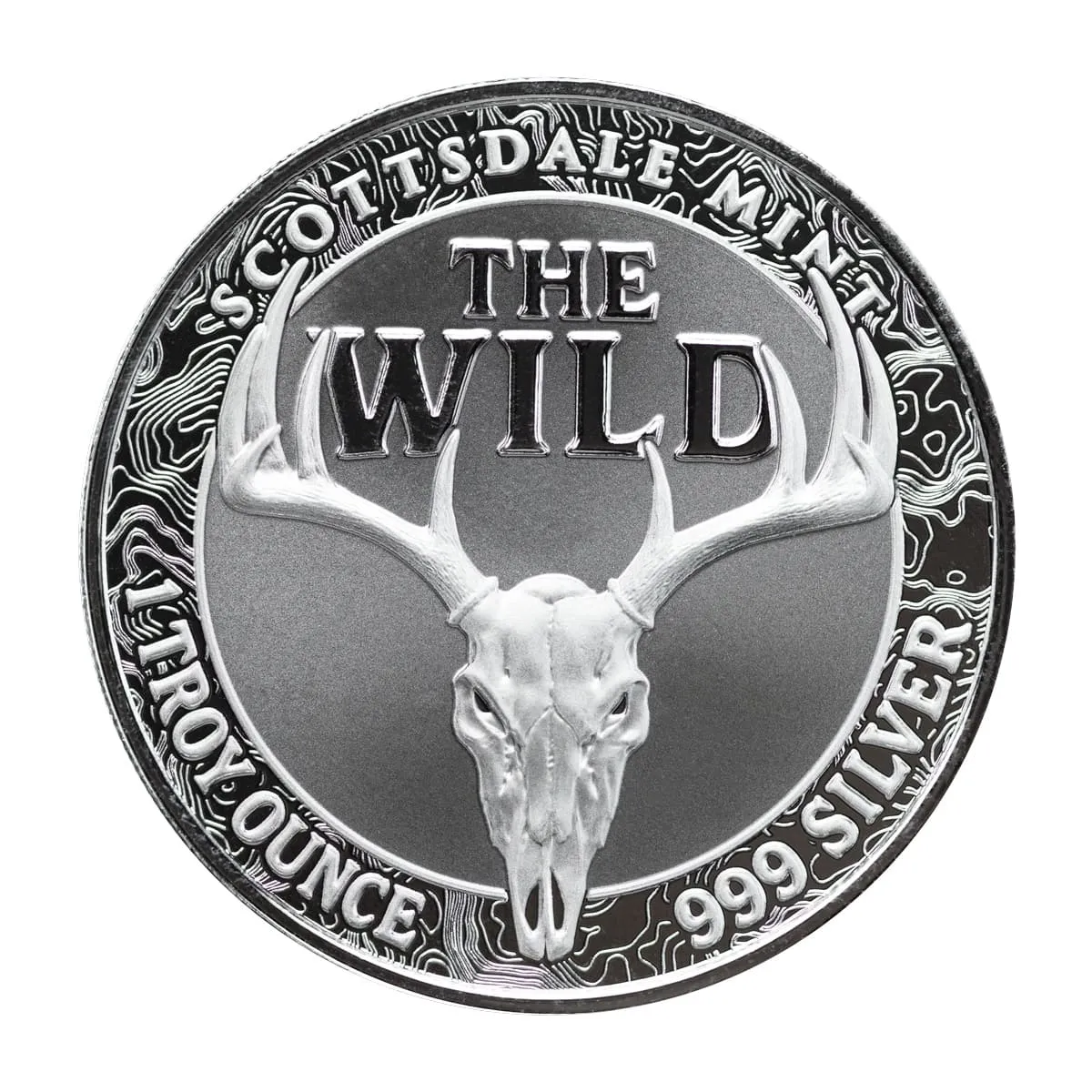 Silver Bison The Wild | American Bison 1 oz 999 Fine Silver Colorized Round