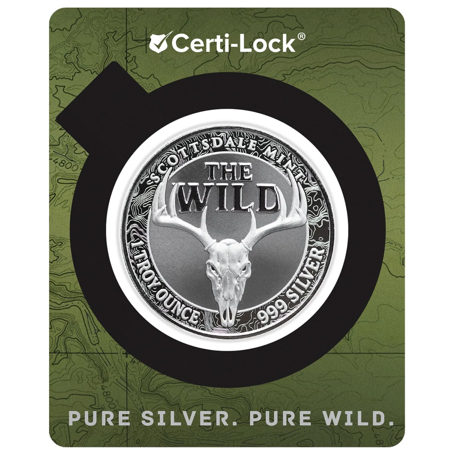 The Wild | Elk 1 oz 999 Fine Silver Colorized Round