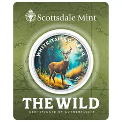 2025 Scottsdale Mint The Wild 1 Troy Ounce Fine Silver Color Round Certilock 11