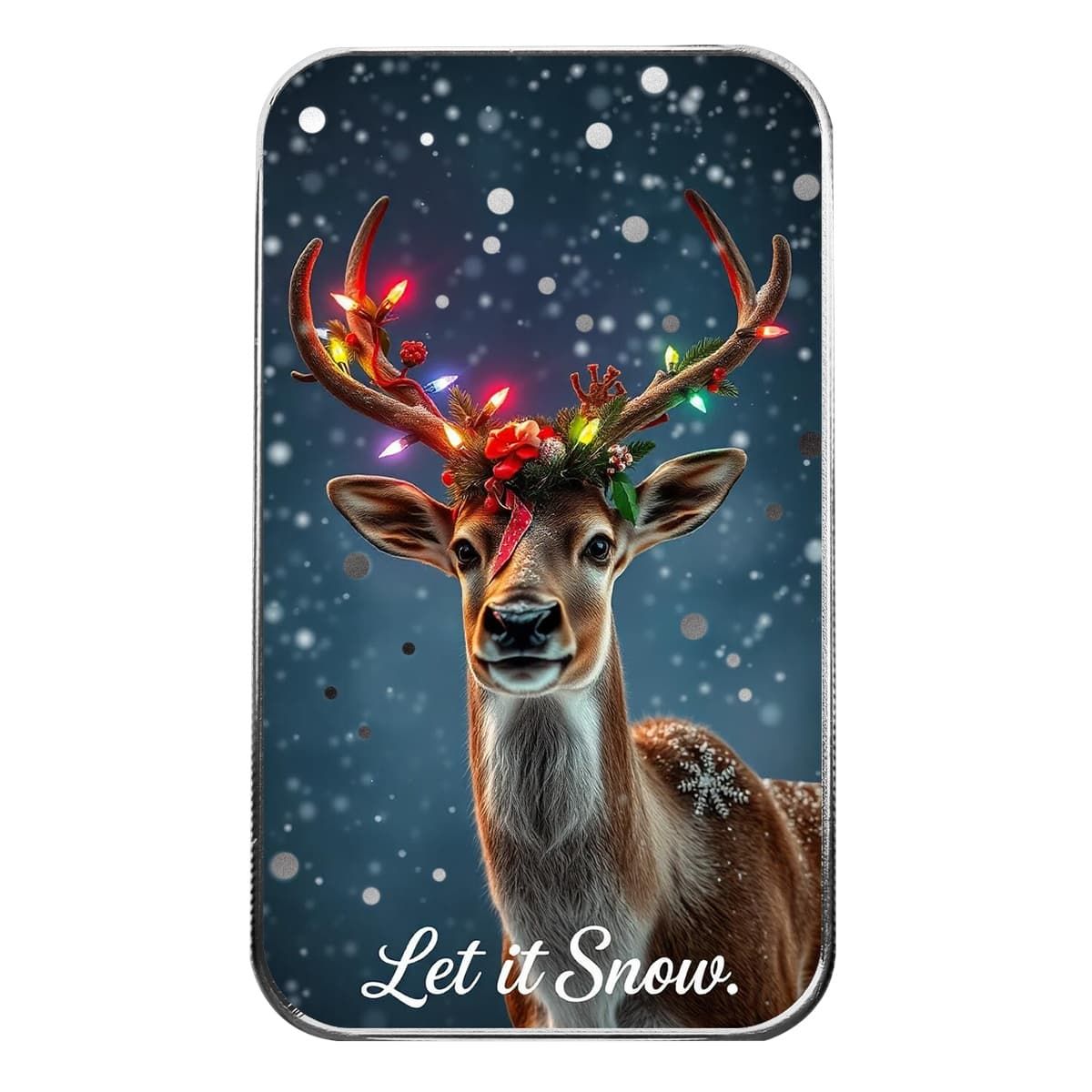 Let it Snow 1 oz Silver Color Bar