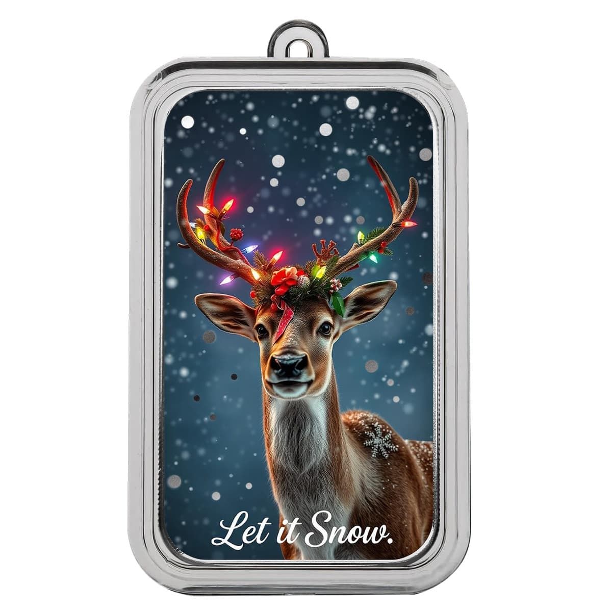 Let it Snow 1 oz Silver Color Bar