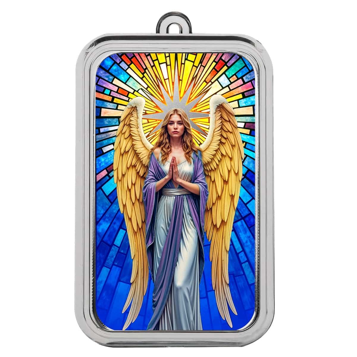 Angel Star of Bethlehem 1 oz Silver Color Bar