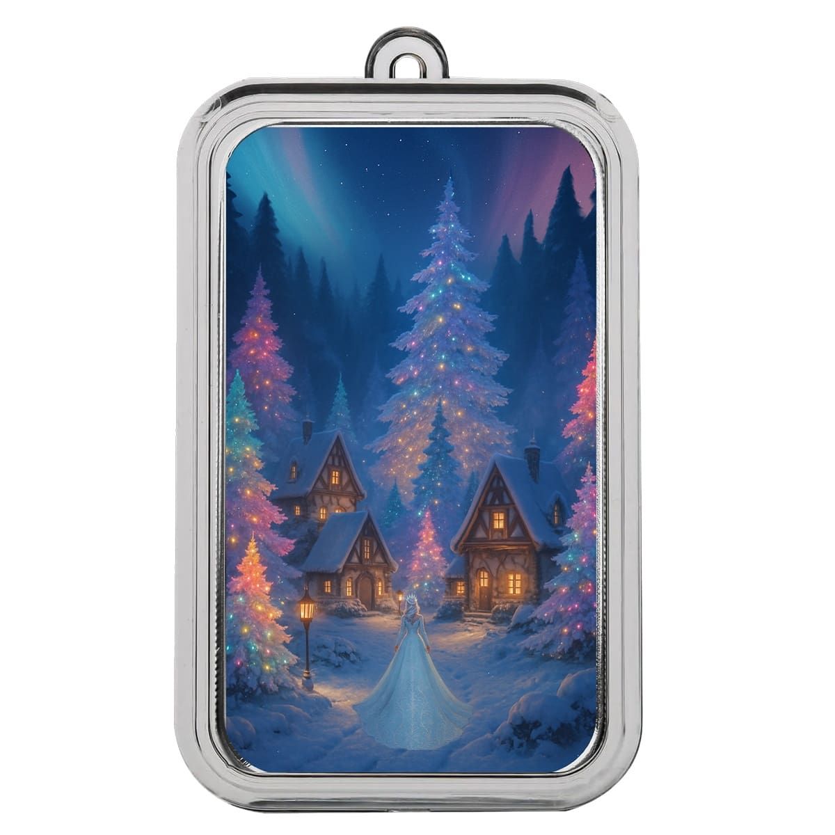 Snow Princess 1 oz Silver Colorized Bar