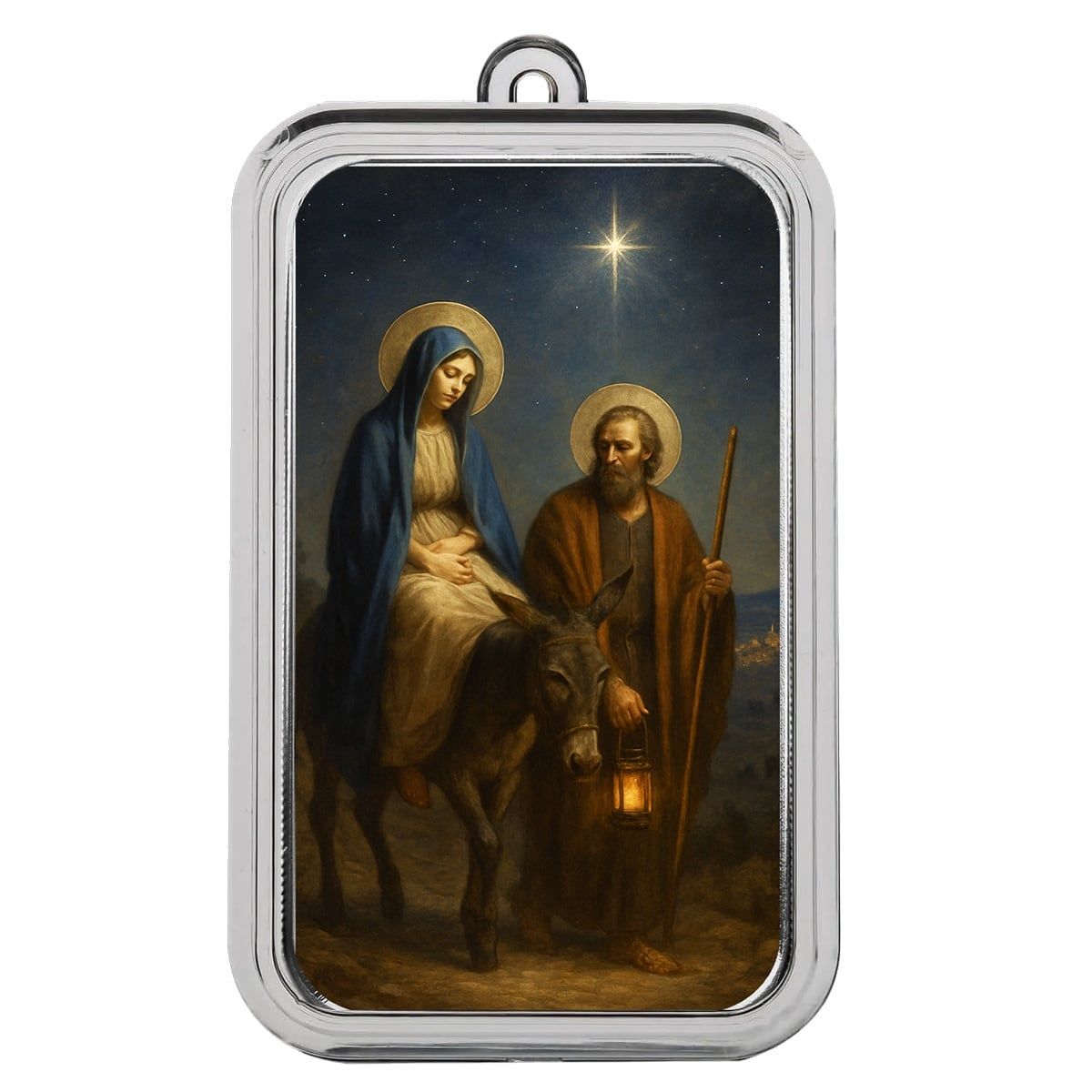 Journey to Bethlehem 1 oz Silver Colorized Bar