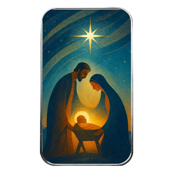 2025 Christmas Color Bullion Bar Nativity Classic 2 Web