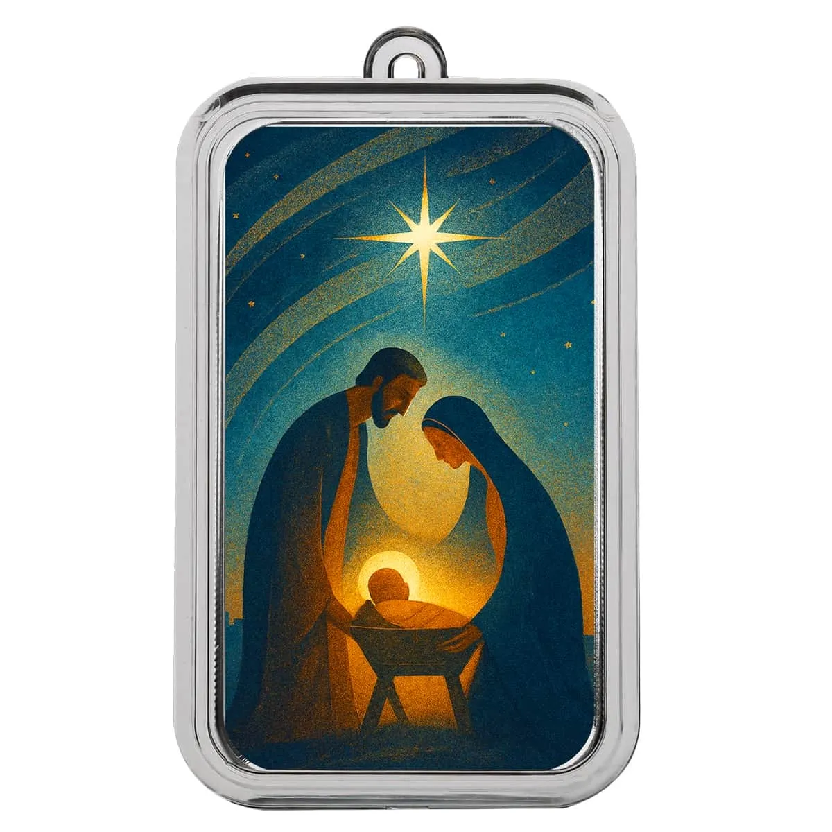 O Holy Night 1 oz Silver Colorized Bar