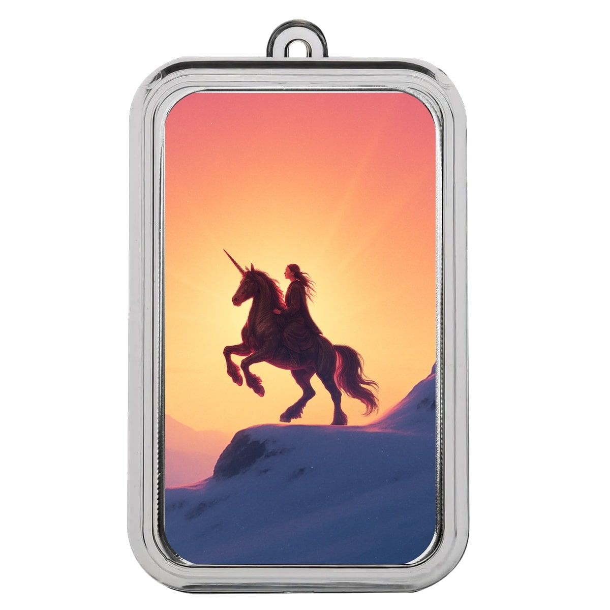 Unicorn Princess 1 oz Silver Colorized Bar