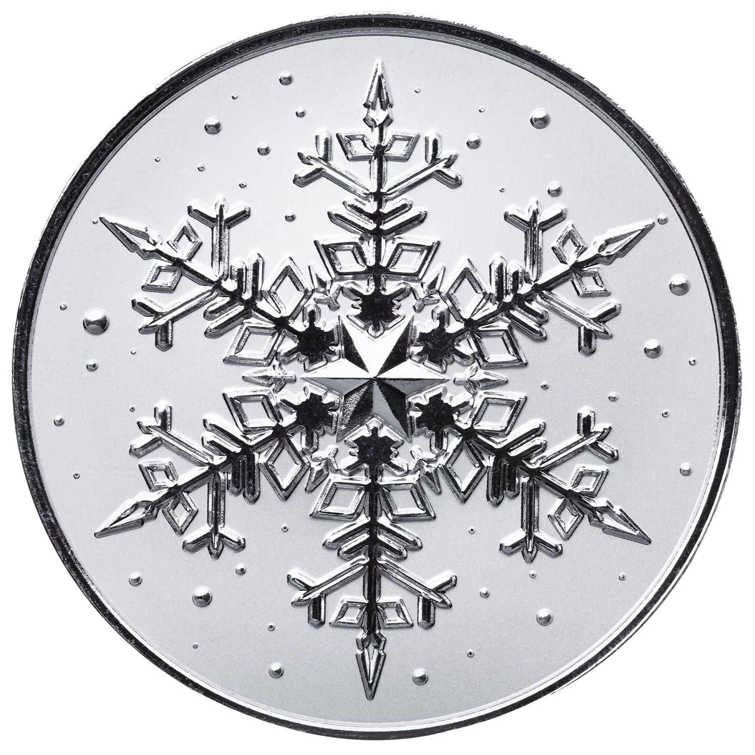 Scottsdale Snowflake 1 Troy oz 9999 Silver Bullion Round