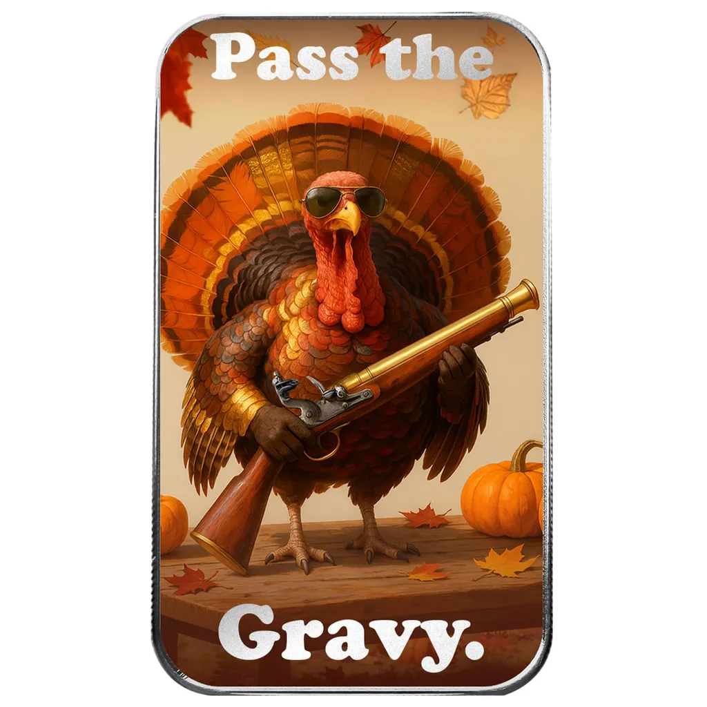 Thanksgiving Silver Rounds Colorized Silver Rounds | Limited Edition Collectibles