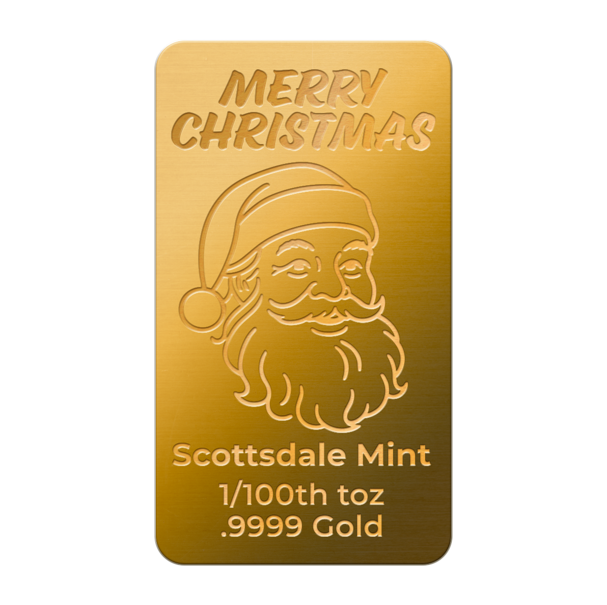 Santa Claus 1/100th Gold Bar