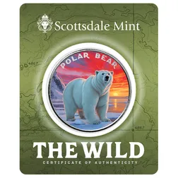 2025 Scottsdale Mint The Wild 1 Troy Ounce Fine Silver Color Round Certilock 26