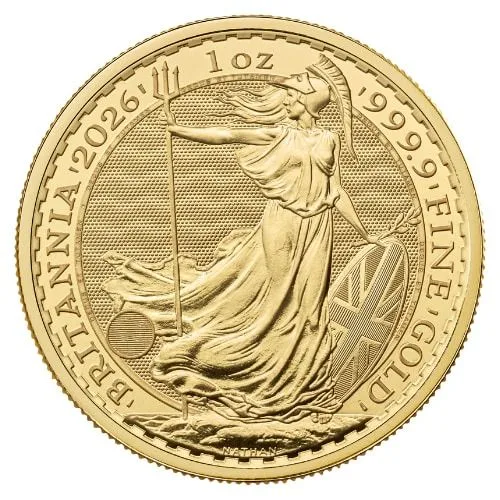 2026 Royal Mint Britannia 1 oz Gold Coin Brilliant Uncirculated Condition
