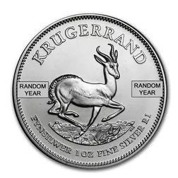 South Africa 1 Oz Silver Krugerrand Random 206258 Obv