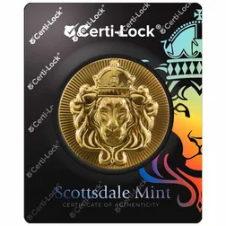 2025 Gold Stacker Lion Certilock 0000 Front 1 2 Web