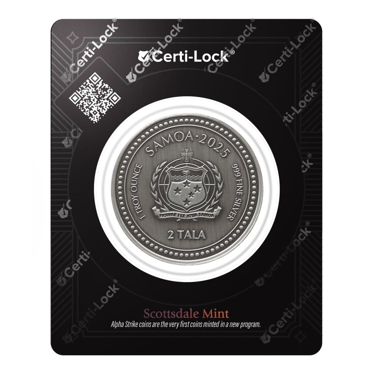 Buy 2025 Samoa Zebra Seahorse 1 oz Silver Antiqued Coin