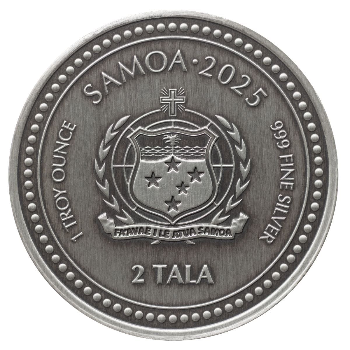 Buy 2025 Samoa Zebra Seahorse 1 oz Silver Antiqued Coin