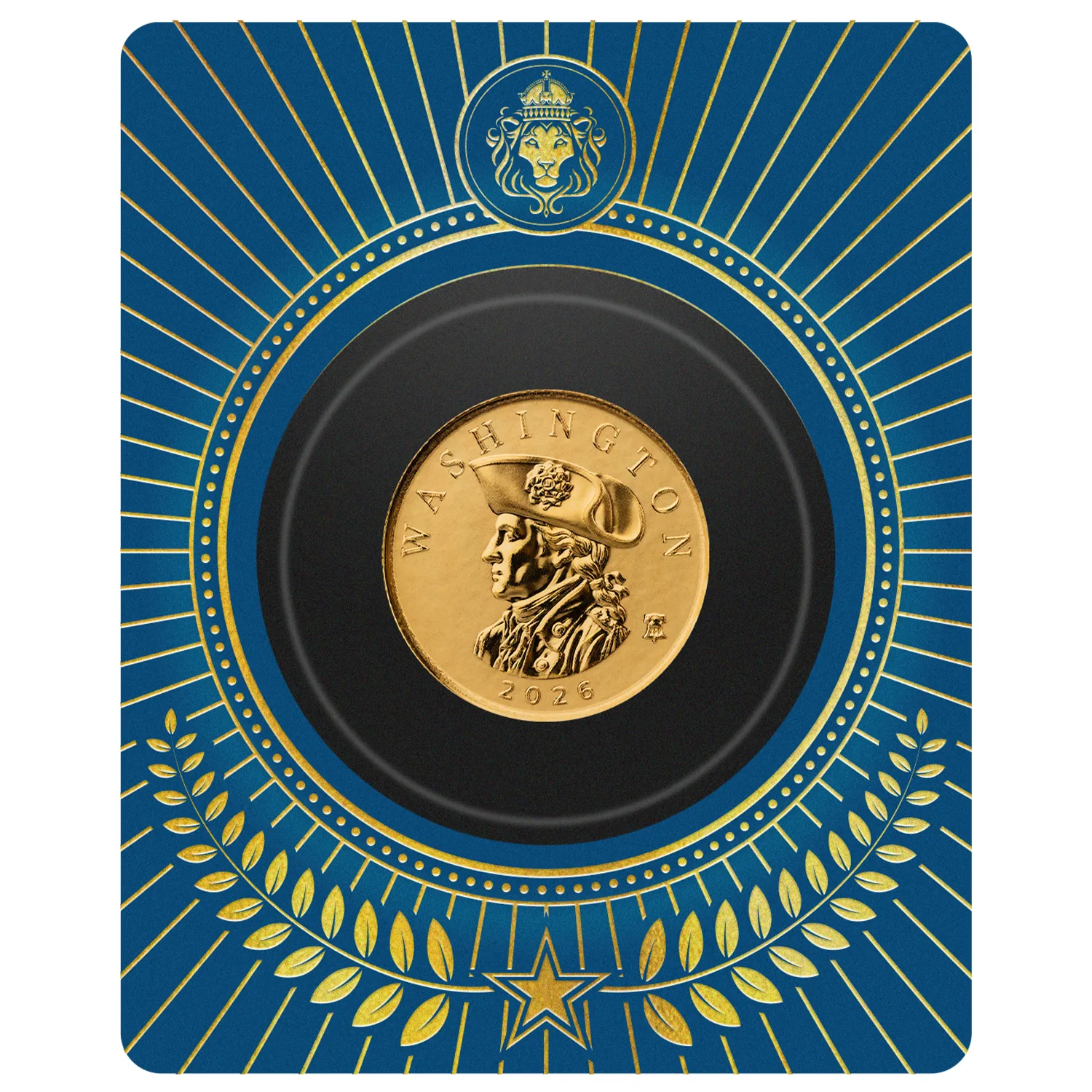 2026 Samoa Commander Series Washington 1/10 oz Gold Proof Like Coin