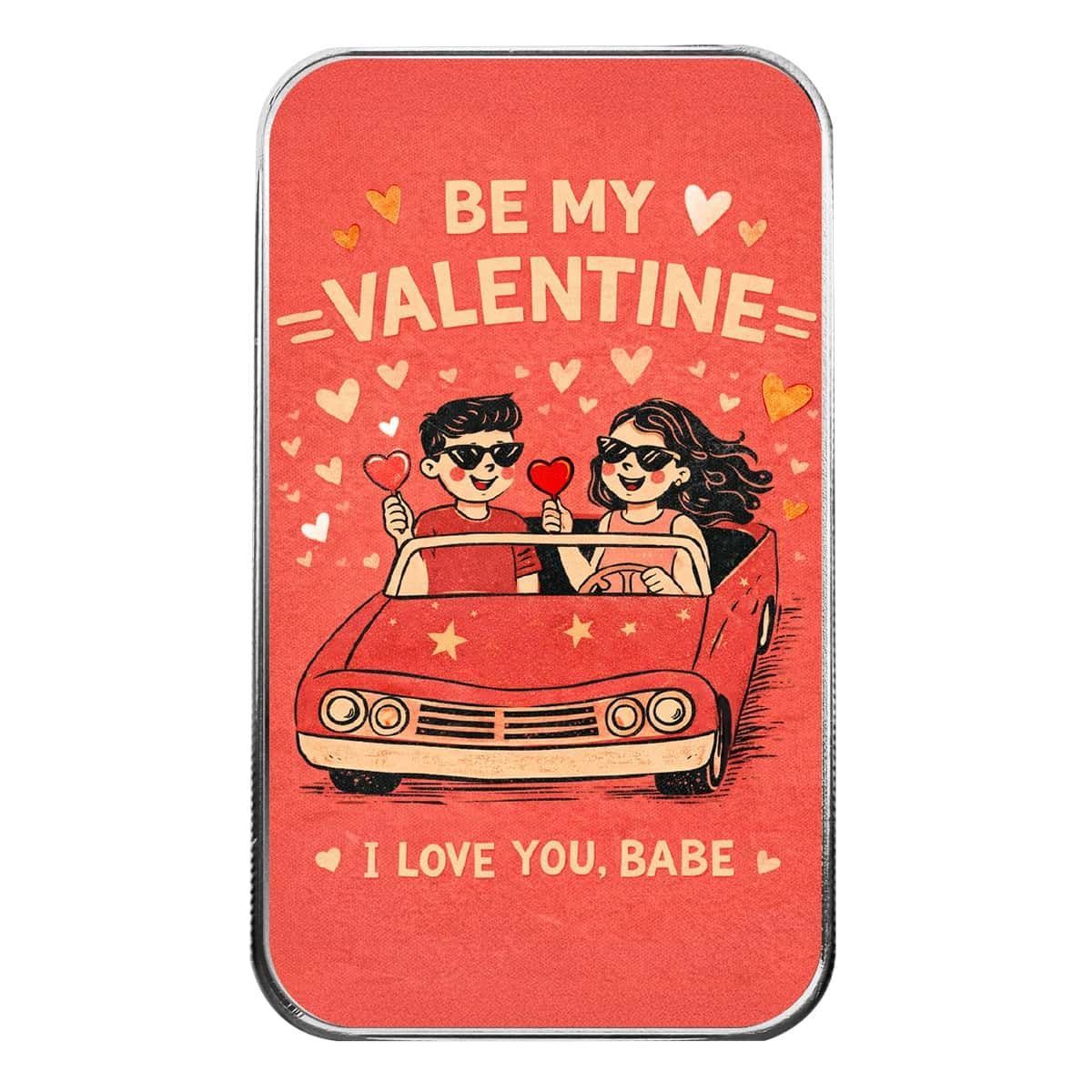 Be My Valentine 1 oz Silver Colorized Bar