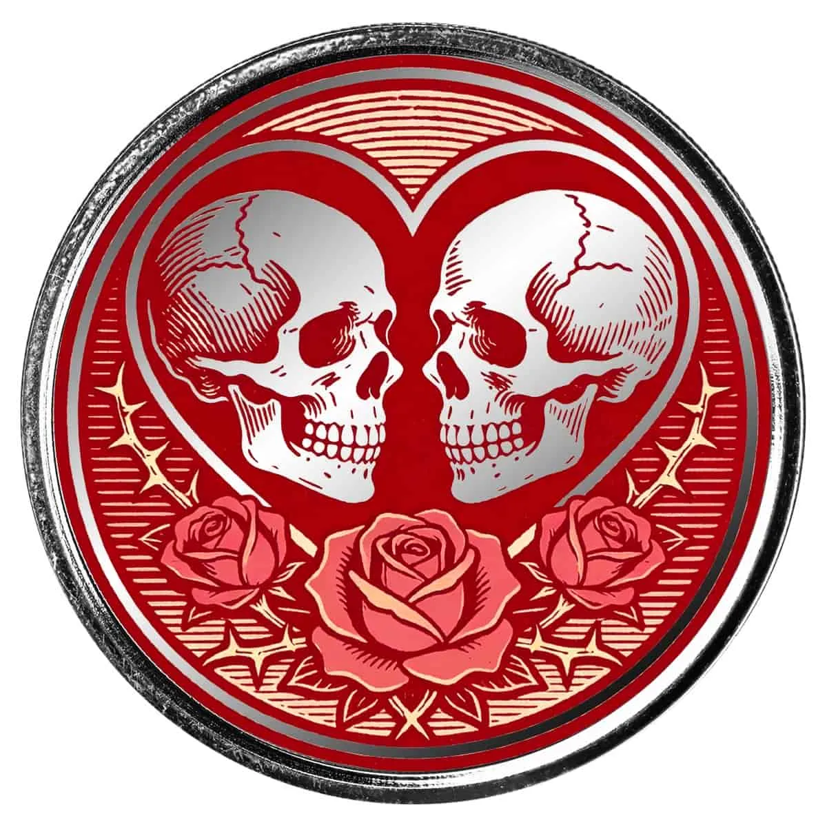 Till Death Do Us Part 1 oz Silver Colorized Round