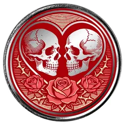 2026 Scottsdale Mint Till Death Do Us Part 1 Oz Silver Colorized Round Web
