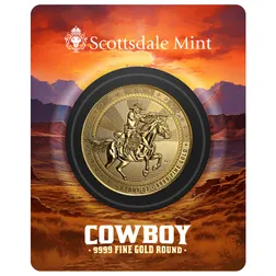 2025 Scottsdale Mint Cowboy Rifleman 1 Troy Ounce 9999 Fine Gold Round 1