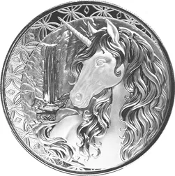 2025 Scottsdale Mint Fiji Unicorn Obverse 1 Oz Bu Silver Coin 2