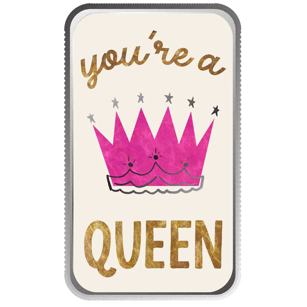 Mother’s Day | You’re A Queen 1 oz 999 Fine Silver Color Bar