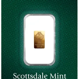 2026 Saint Patricks Celtic Cross Gold Bar In Certilock 0000 Front Compressed